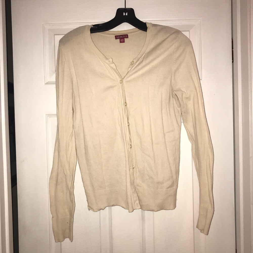 Cream cardigan